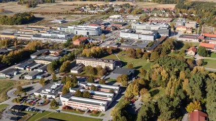 Flygbild över campus Ultuna