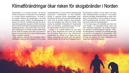 Uppslag ur policy briefen. bild.
