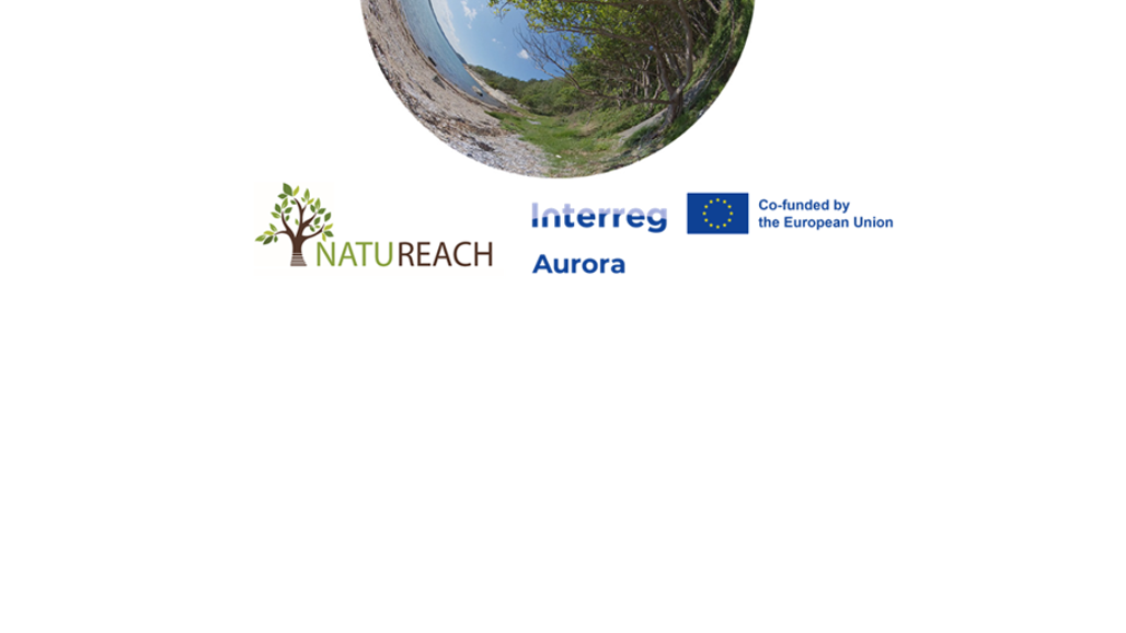 Natureach projektbild och logo, interreg aurora logo